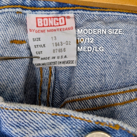 BONGO Paint Splatter Denim Shorts Women’s 12 Vintage 90s Y2K Distressed - Picture 4 of 11